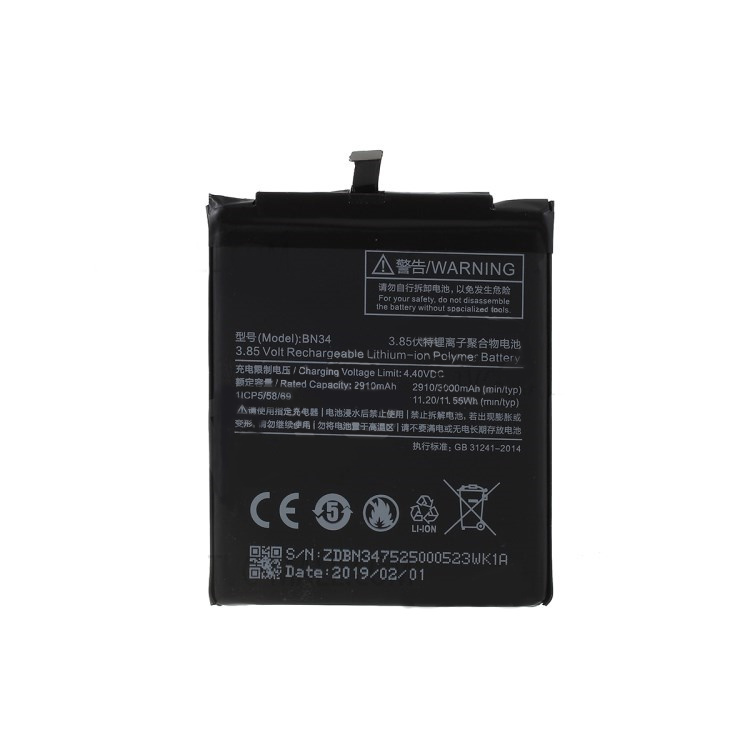 Xiaomi redmi 5a // batería original bn34 3.85v 3000mah