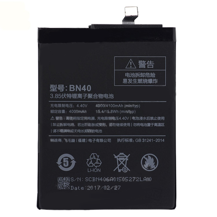 Xiaomi redmi 4 prime / 4 pro //  batería original de iones de litio bn40 3.85v 4100mah