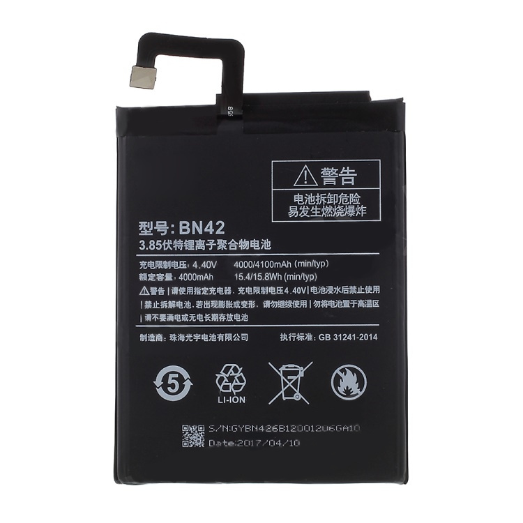 Xiaomi redmi 4 // batería original bn42 4000mah 3.85v