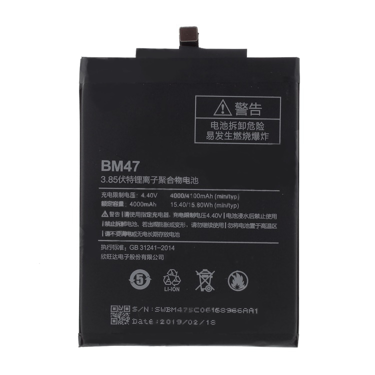 Xiaomi redmi 4x / 3x / redmi 3 / 3s / pro // batería original de polímero de litio bm47 4000mah
