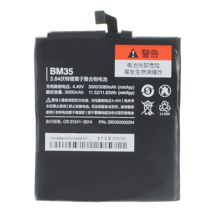 Xiaomi mi 4c // batería original de polímero de litio 3000 mah