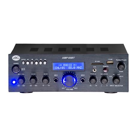 Amplificador hifi con mp3/radio/kareoke/bluetooth 25+25w