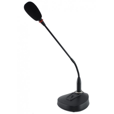 Micro de cuello de cisne con capsula electret con led