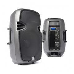 Recinto abs 12" activo 200w 2viaas con mp3 usb+sd+bluetooh