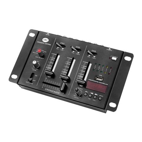 Mc25bt mesa mezcles compacto 3 canlaes, mp3, bluetooth