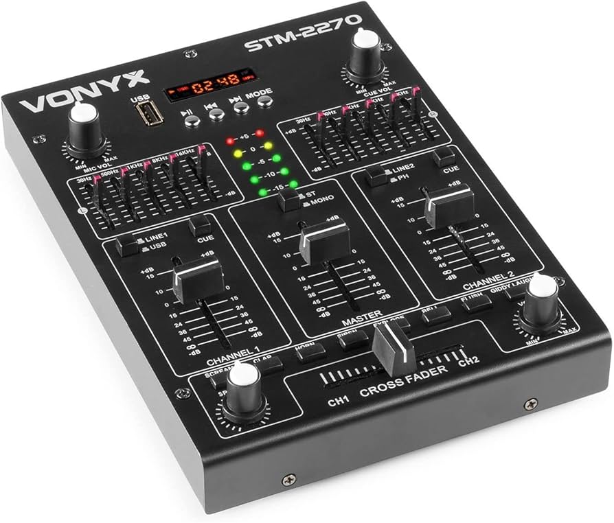 Stm2270 mesa mezclas 4 canales bt/mp3/usb