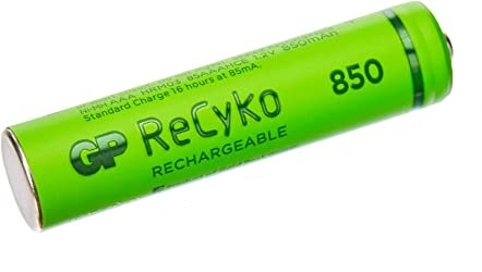 Aaa/r03 gp bateria recargable 1.2v, 850mah, con teton ø:10.1x44.5mm 