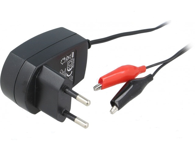 Cargador baterias de plomo 6v/0.4amp. (para baterias de 2amp a 7amp.)