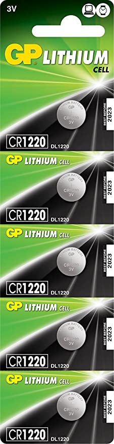 Cr1220 bl5 pila litio 3v gp (precio unidad)