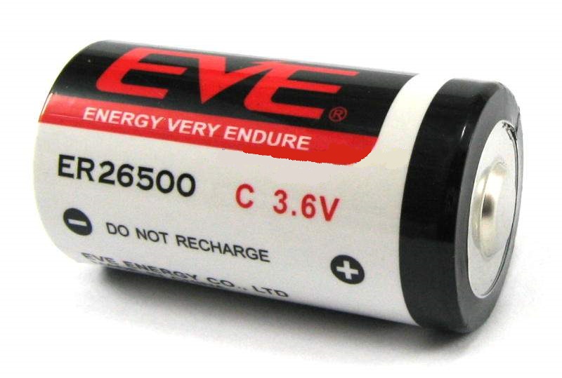 Er26500 pila litio  tipo "c/r14" 26x50mm 3.6v, 8.5ah