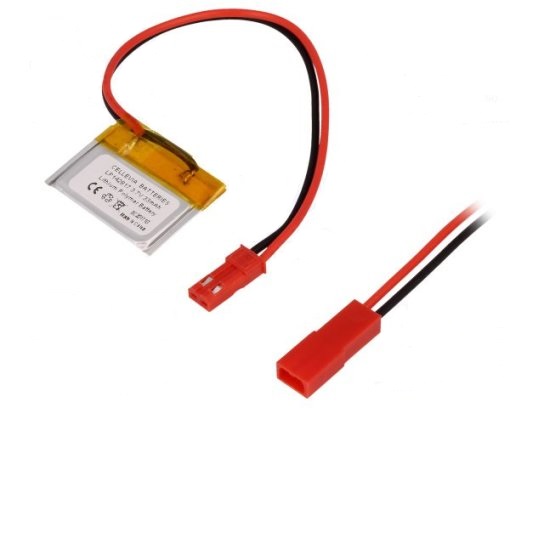 Li-po 3.7v, 33mah           bateria con cables 1.4x28x17mm