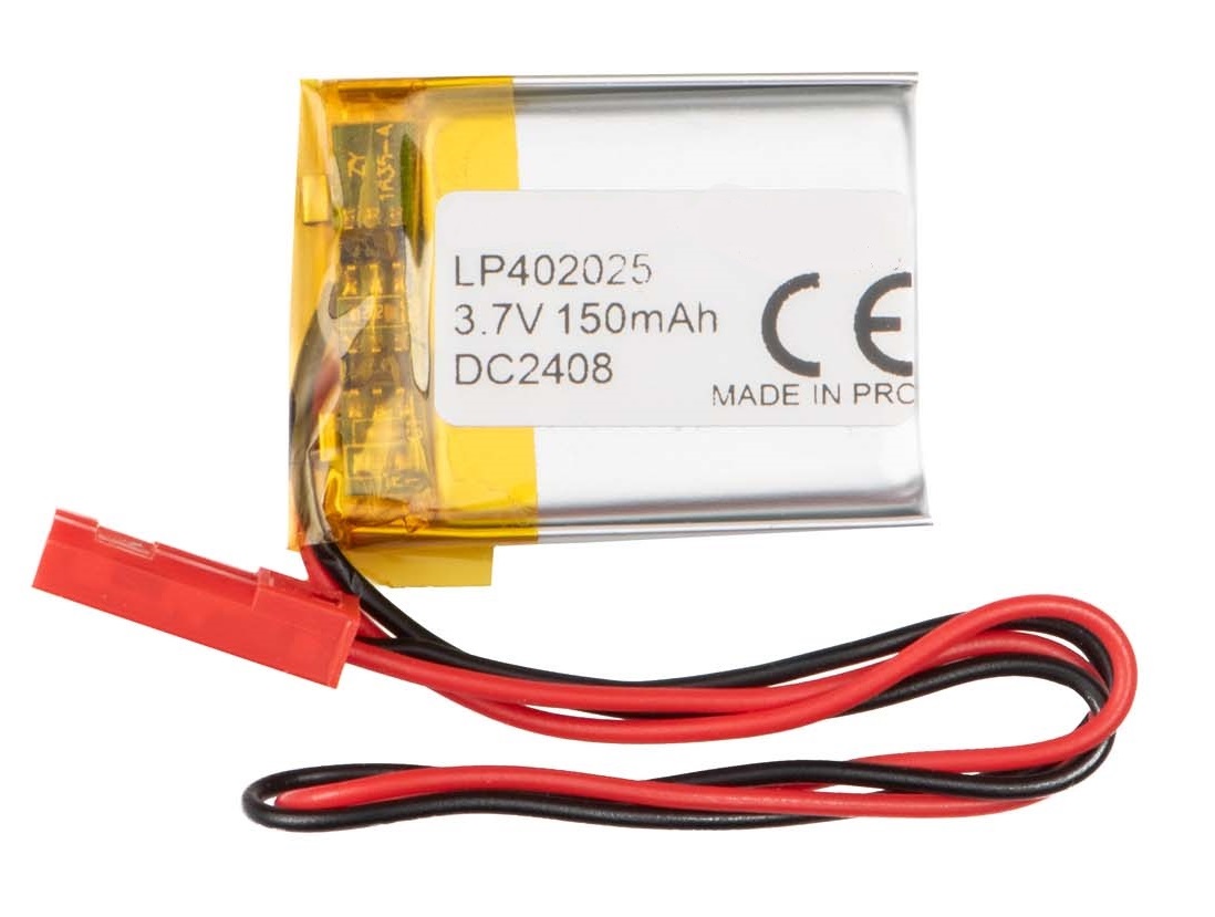 Li-po 3.7v, 150mah       bateria con cables 4x20x25mm