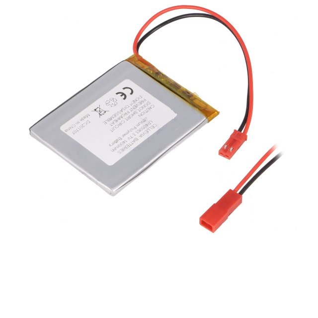 Li-po 3.7v, 1400mah      bateria con cables 4.5x50x63.5mm