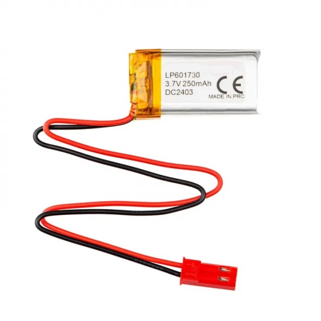 Li-po 3.7v, 250mah      bateria con cables 6.0x17x30mm