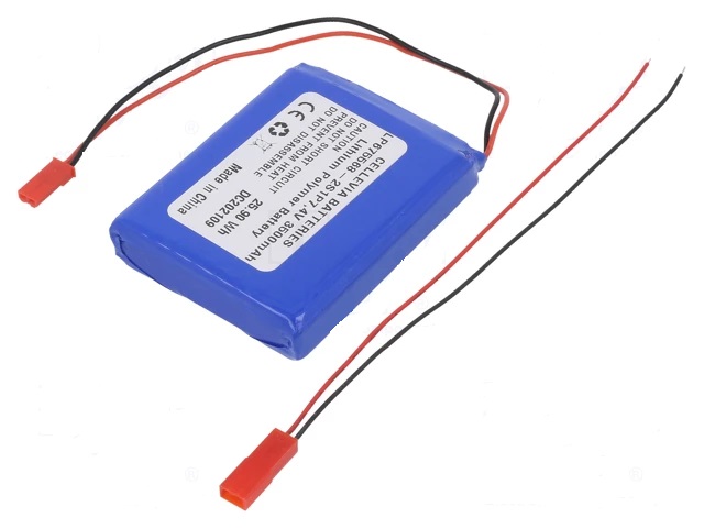 Li-po 7.4v, 3500mah     bateria con cables  14x53x69mm