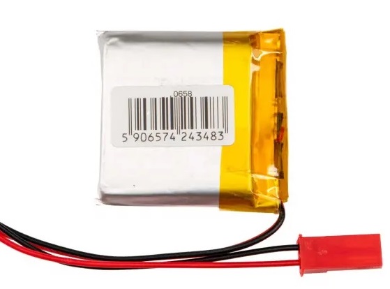 Li-po 3.7v, 1000mah   bateria con cables 7.5x36x36mm