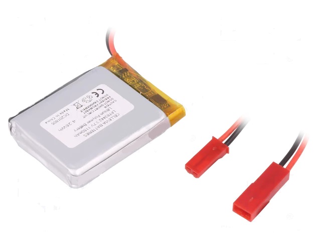 Li-po 3.7v, 1150mah        bateria con cables 7.8x34x42mm