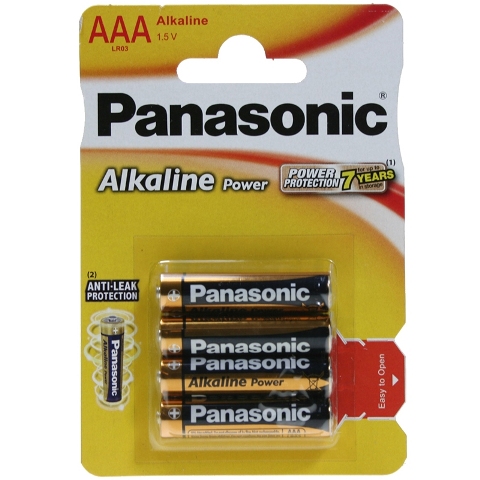 Lr03/aaa pila alcalina panasonic blister 4 und. 