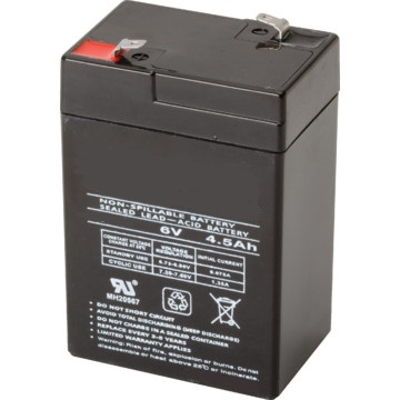 6v/4,5ah bateria de plomo acido  70x47x107mm f1 