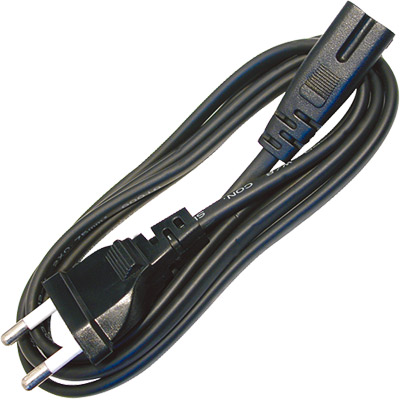 Cable de alimentación tipo philips fig.8 2x0.75mm hq largo:1.8mt 