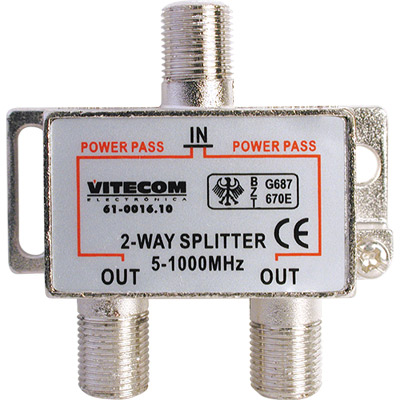 Splitter terrestre 5-1000mhz 2 vias