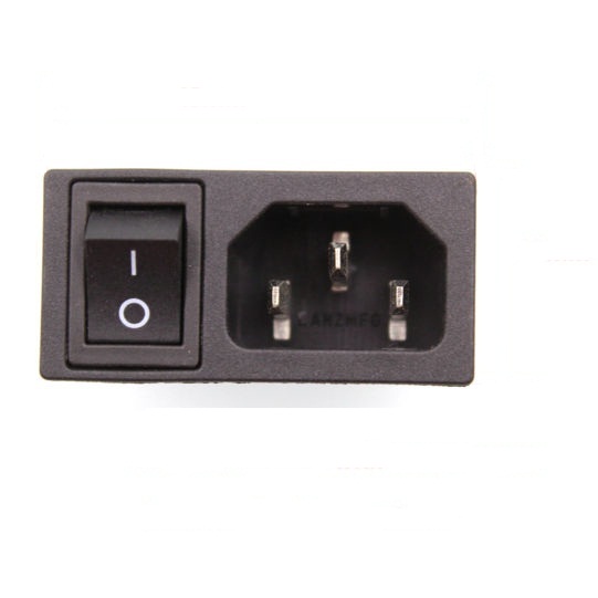 Base conexion empotrar iec320-c14 + interruptor 10a/250v cobre  