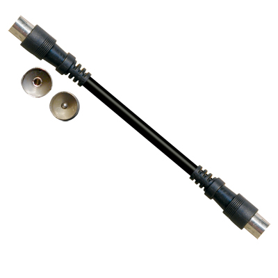 Cable antena pal 9.5mm negro 5mt