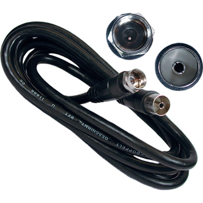 Cable coaxial pal 9.5mm hembra a conector 'f' 1.5m