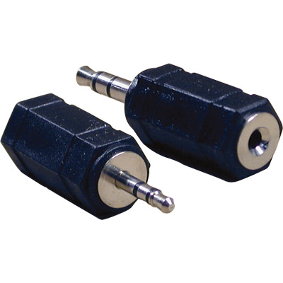 Adaptador audio jack estéreo 2.5mm hembra a jack estéreo 3.5mm macho 
