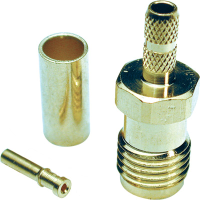 Conector sma hembra  rg174 para crimpar
