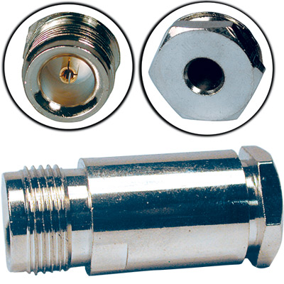 Conector n hembra rosca para cable rg58