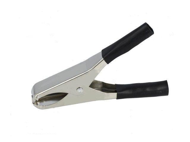 Pinza cocodrilo  15amp. negra, 19mm