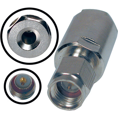 Conector sma macho rosca rg174