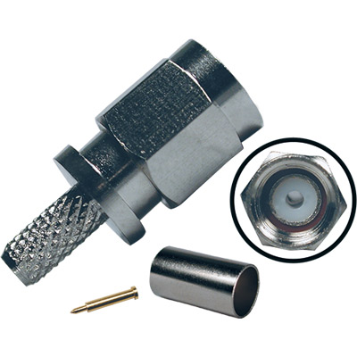 Conector sma rg58 macho crimpable