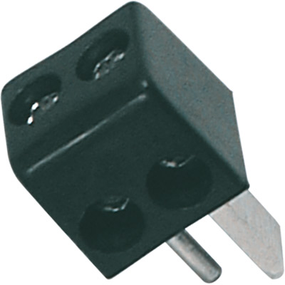 Conector altavoz din 2 pines macho mini autorradio negro