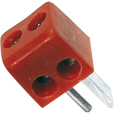 Conector altavoz din 2 pines macho mini autorradio rojo