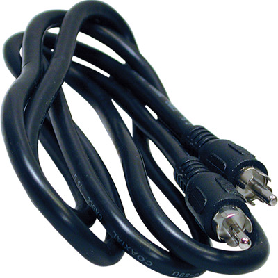 Cable rf rca macho a macho negro 1.5m =2-0890 