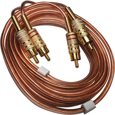 Cable audio ofc 2 rca dorado macho a macho 6m