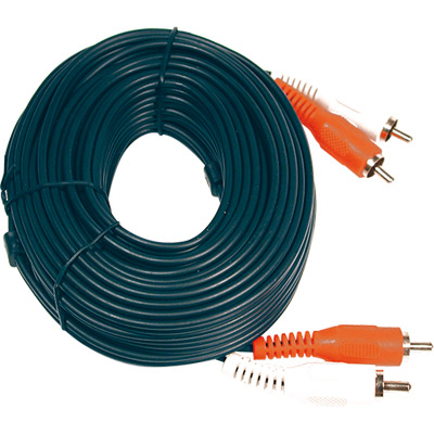 Cable audio 2 rca macho a macho rojo-blanco 10 metros