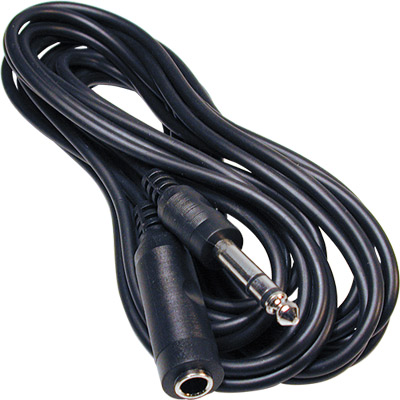 Cable audio liso jack estéreo 6.3mm macho a hembra 5m =2-0190 