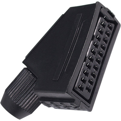 Conector peritelevisión hembra 21 pines montado =5-0501 