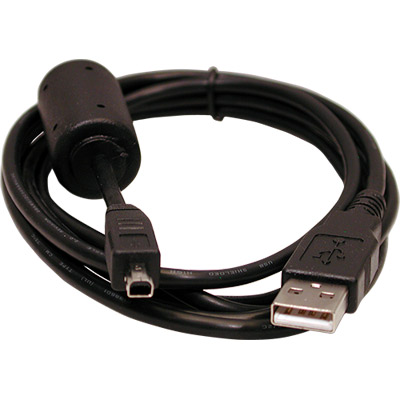 Cable usb-a macho a mini-usb-b 4 pines macho 1.8m con ferrita (cámara digital) 