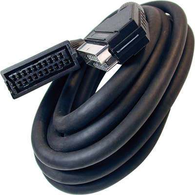 2-0780 cable vídeo/audio euro macho a euro hembra 21 pines 1.5m