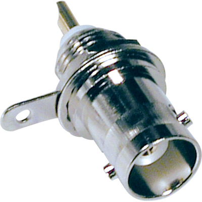 Conector bnc hembra para chasis fijación a rosca 