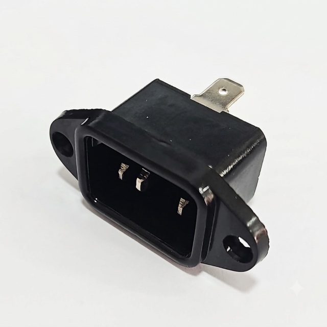 #saldo#  base alimentacion tripolar macho para panel 250/10a, faston 6.3mm