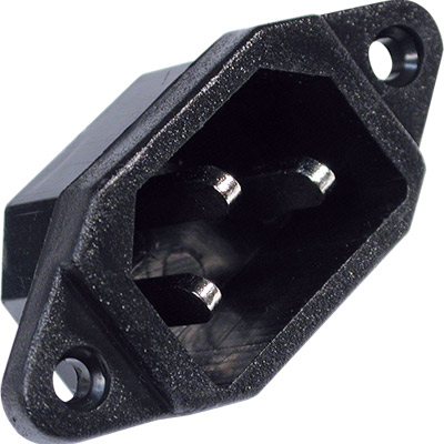 Base alimentacion tripolar macho para panel 250/10a para soldar  