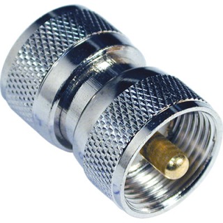 Conector adaptador  n/uhf macho doble