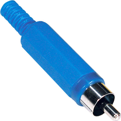 Conector rca macho azul  5-0350 