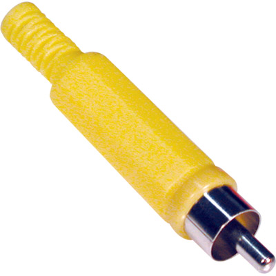 Conector rca macho amarillo 5-0355 