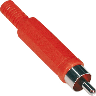 Conector rca macho rojo =5-0320 